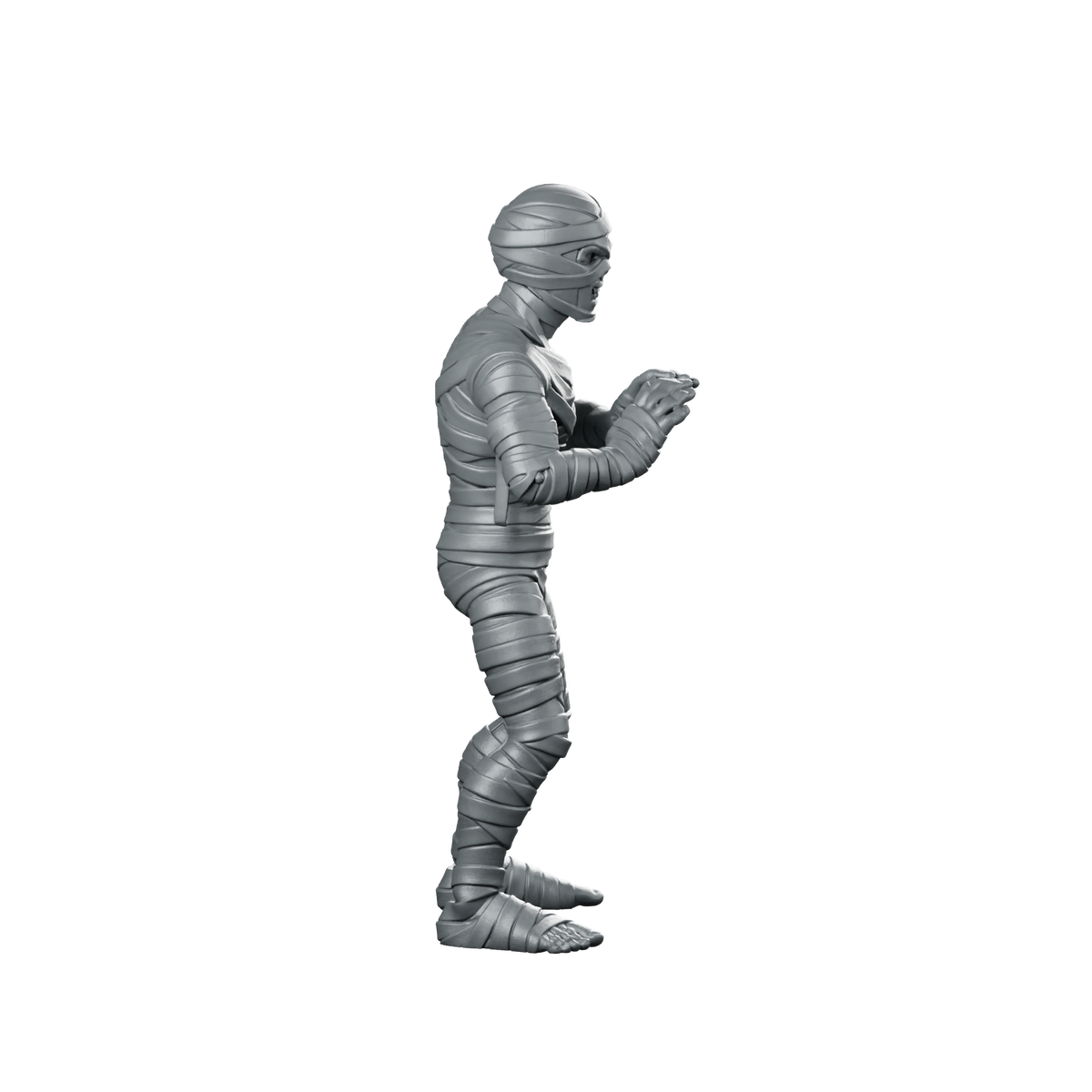 Mummy Reaching Forward Miniature Undead Shambler Pose Miniature 360 Spin 03