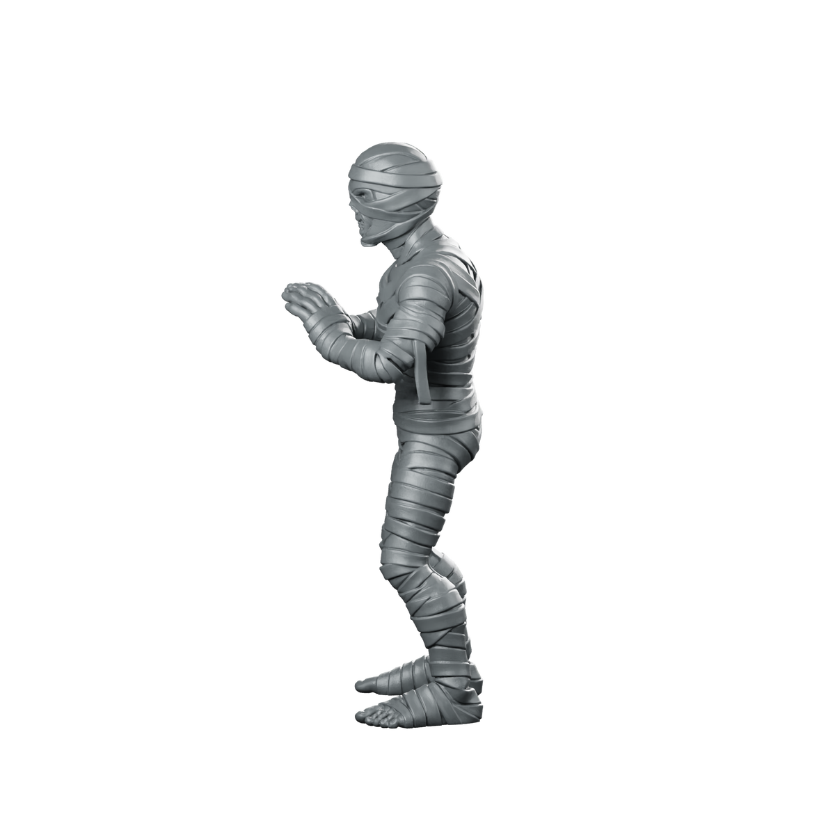 Mummy Reaching Forward Miniature Undead Shambler Pose Miniature 360 Spin 07