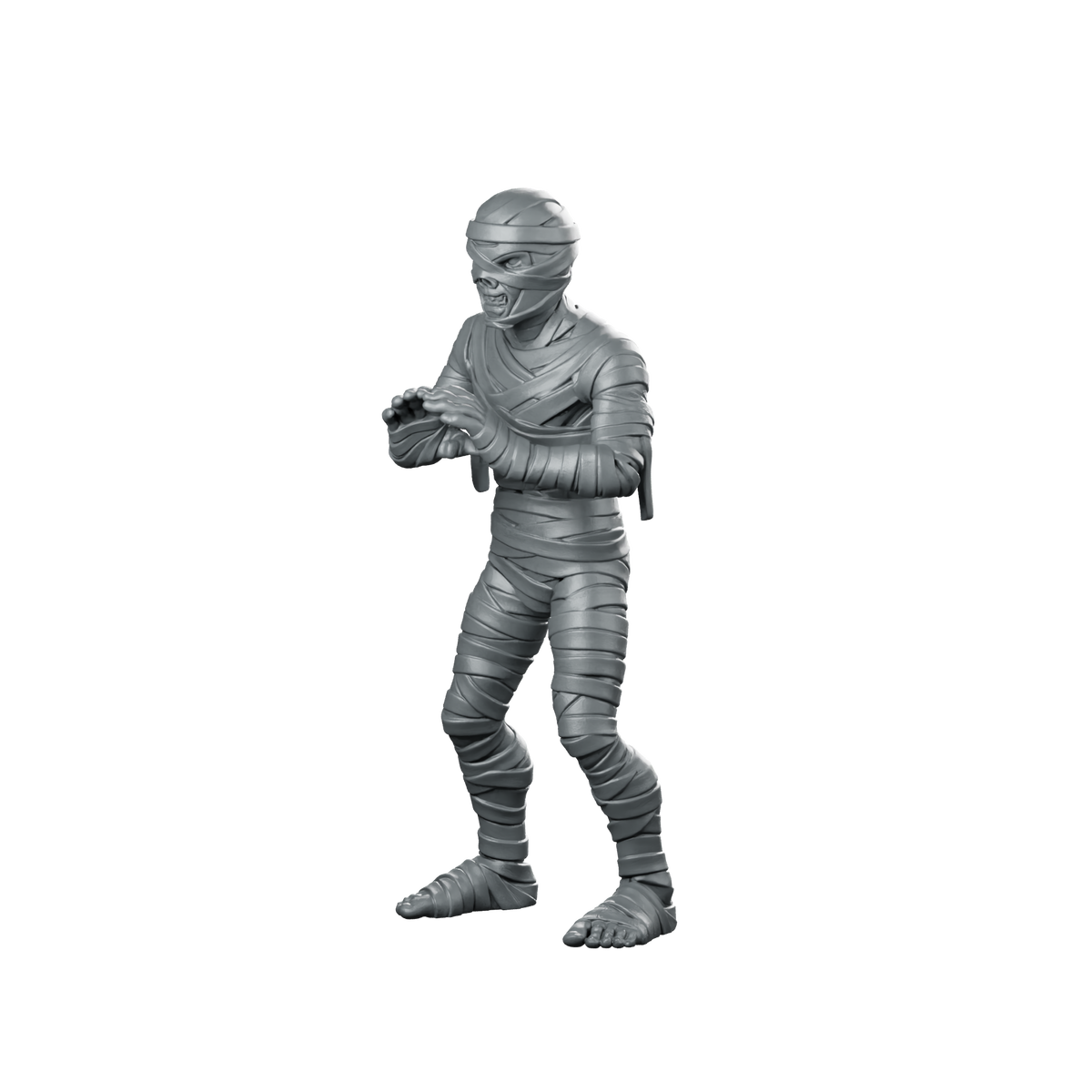 Mummy Reaching Forward Miniature Undead Shambler Pose Miniature 360 Spin 08