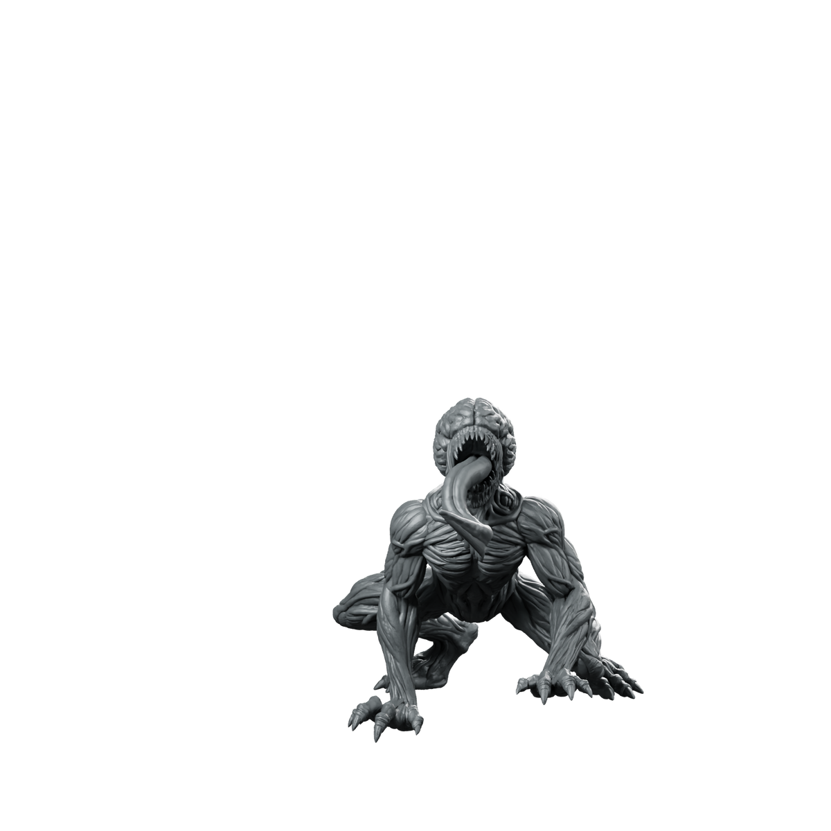 Mutant Zombie 1 Miniature Alien Xenomorph Creature Miniature 360 Spin 01