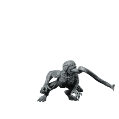 Mutant Zombie 2 Sci fi Alien Creature Miniature 360 Spin 01