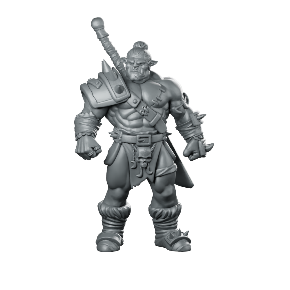 Nadhug Orc Warrior Miniature Miniature 360 Spin 01