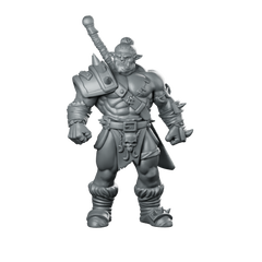 Nadhug Orc Warrior Miniature Miniature 360 Spin 01