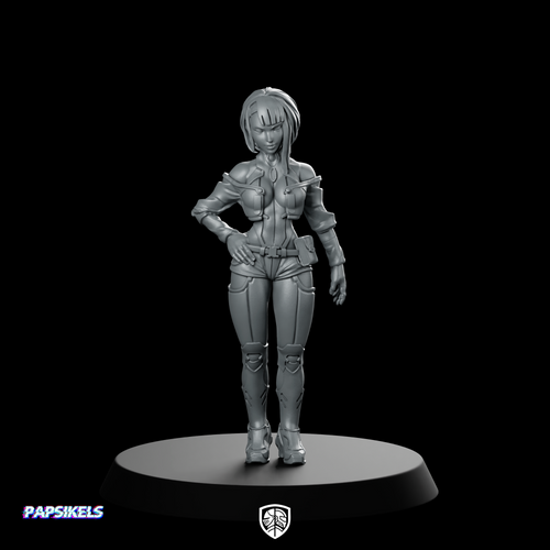 Nancy Netstrider Cyberpunk Miniature Female Hacker Operative