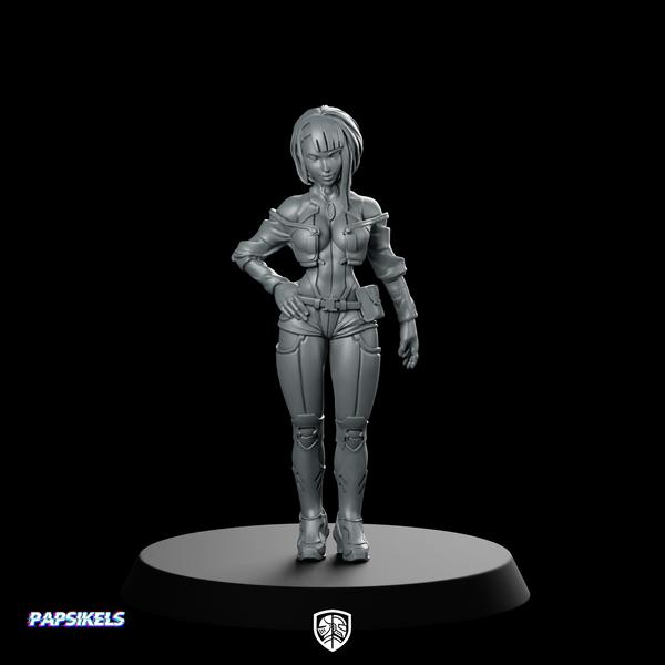 Nancy Netstrider Cyberpunk Miniature Female Hacker Operative