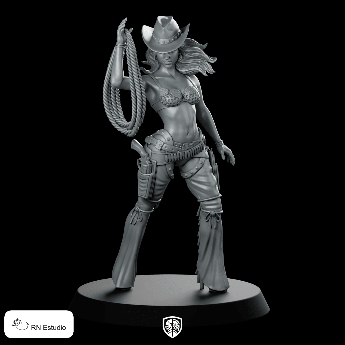 Nancy Sin City Miniature Noir Gunslinger Rogue - RN Estudio - We Print Miniatures