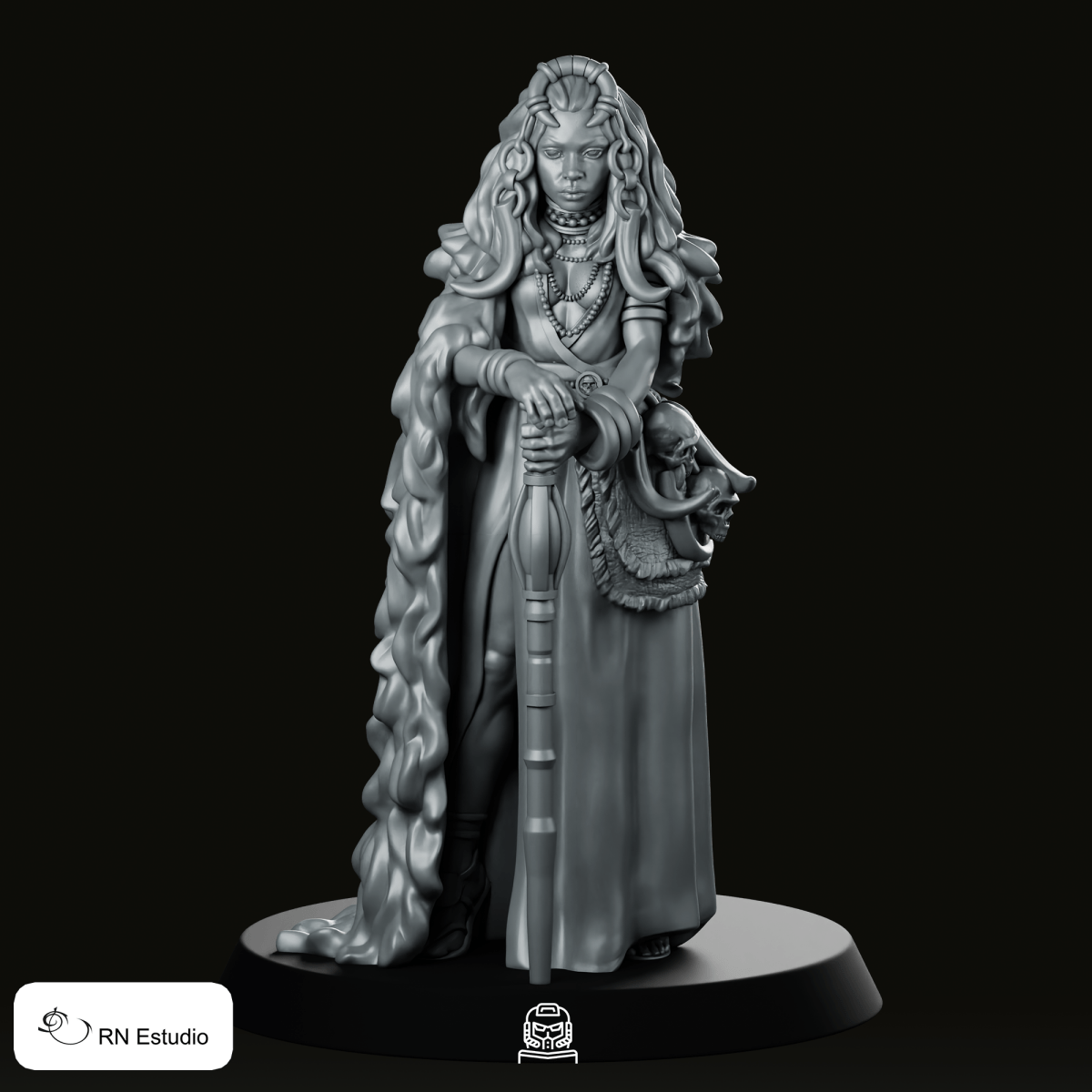 Nandi Druid Miniature - RN Estudio - We Print Miniatures