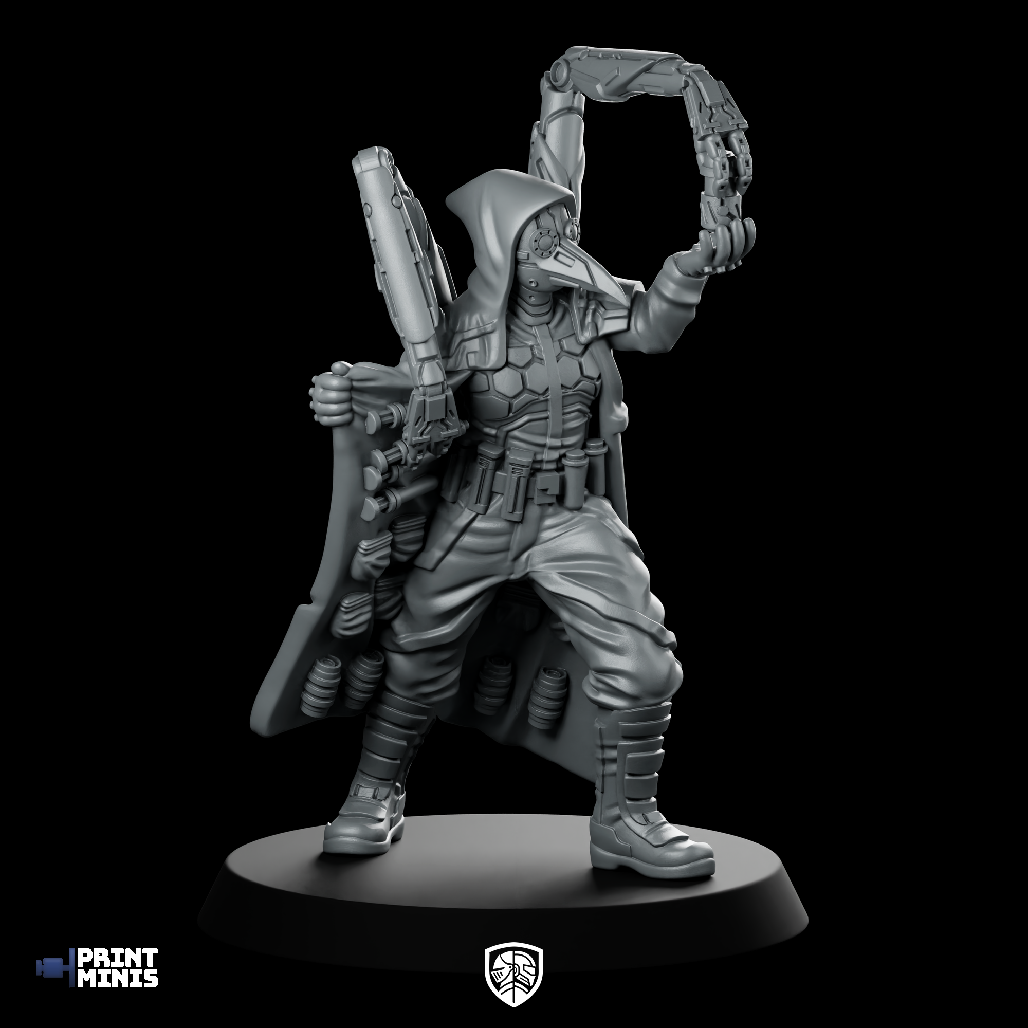 Narcotics Vendor Miniature Cyberpunk Sci-Fi NPC Dealer