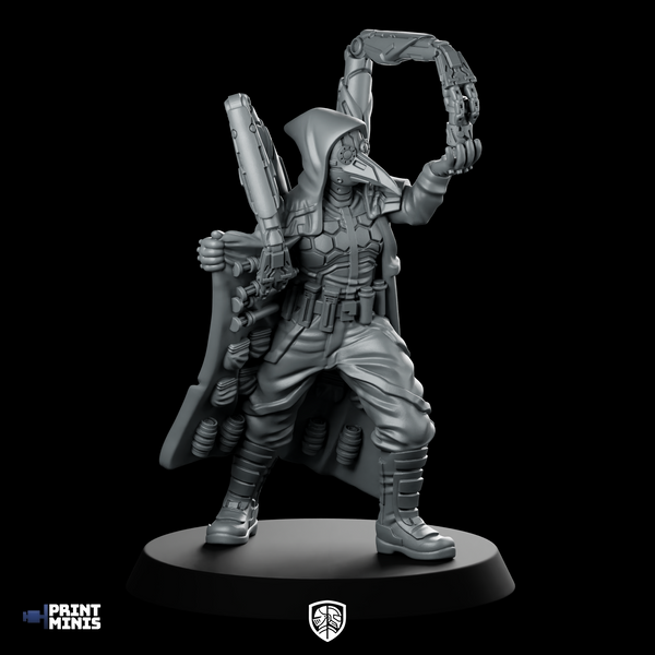 Narcotics Vendor Miniature Cyberpunk Sci-Fi NPC Dealer