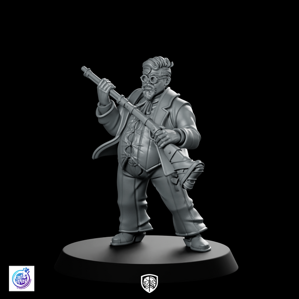 Nathaniel Cowboy Miniature Resin Gunslinger Rifleman