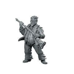 Nathaniel Cowboy Miniature Resin Gunslinger Rifleman Miniature 360 Spin 01