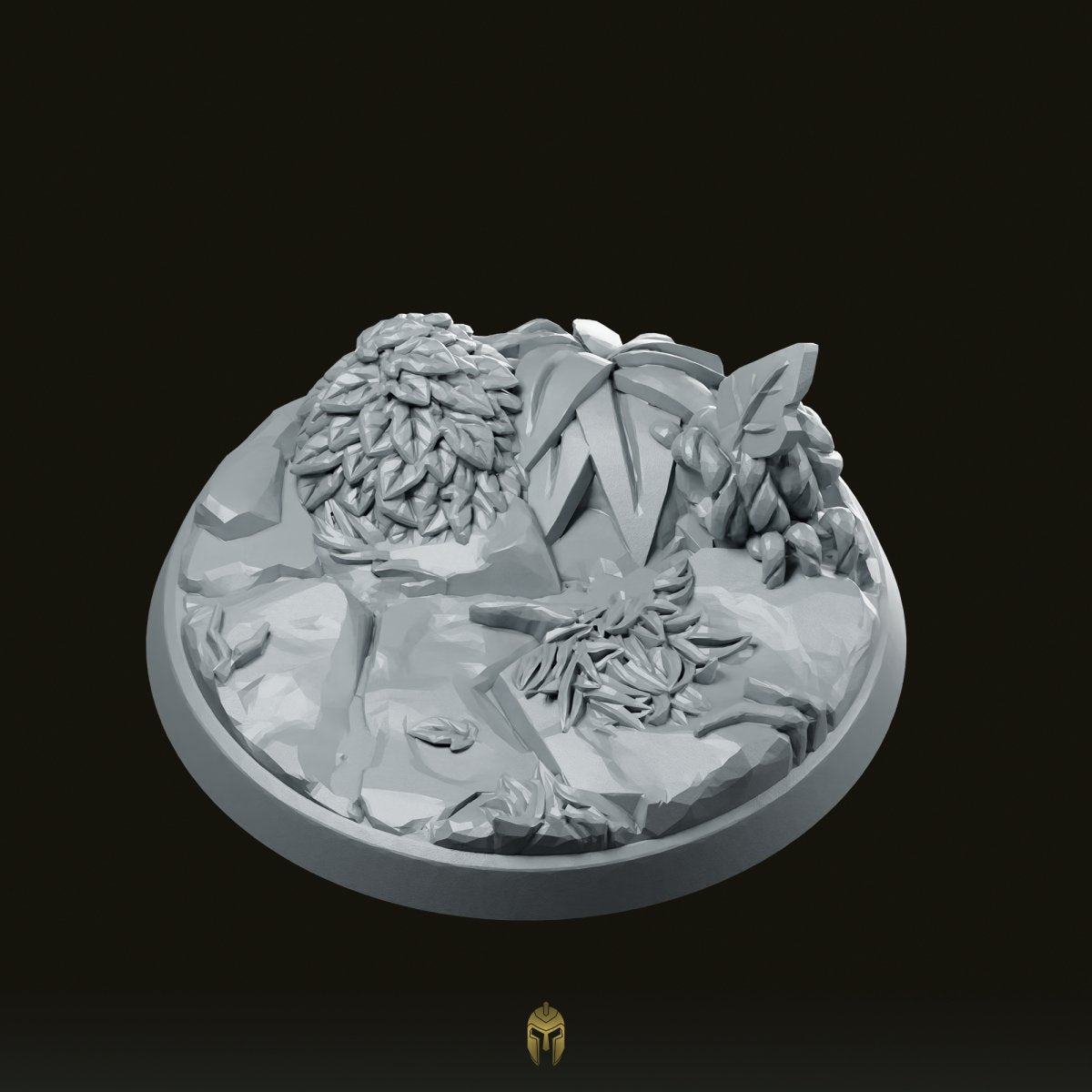 Nature Base Circle 35mm B Miniature - CastNPlay - We Print Miniatures