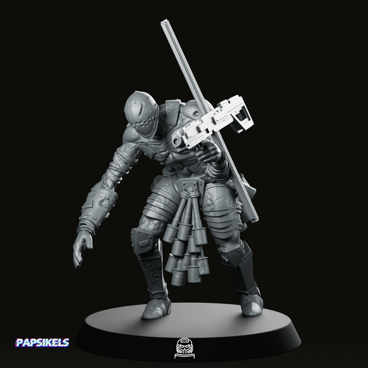 Nazarene Communicant Aiming Miniature - Papsikels Miniatures - We Print Miniatures