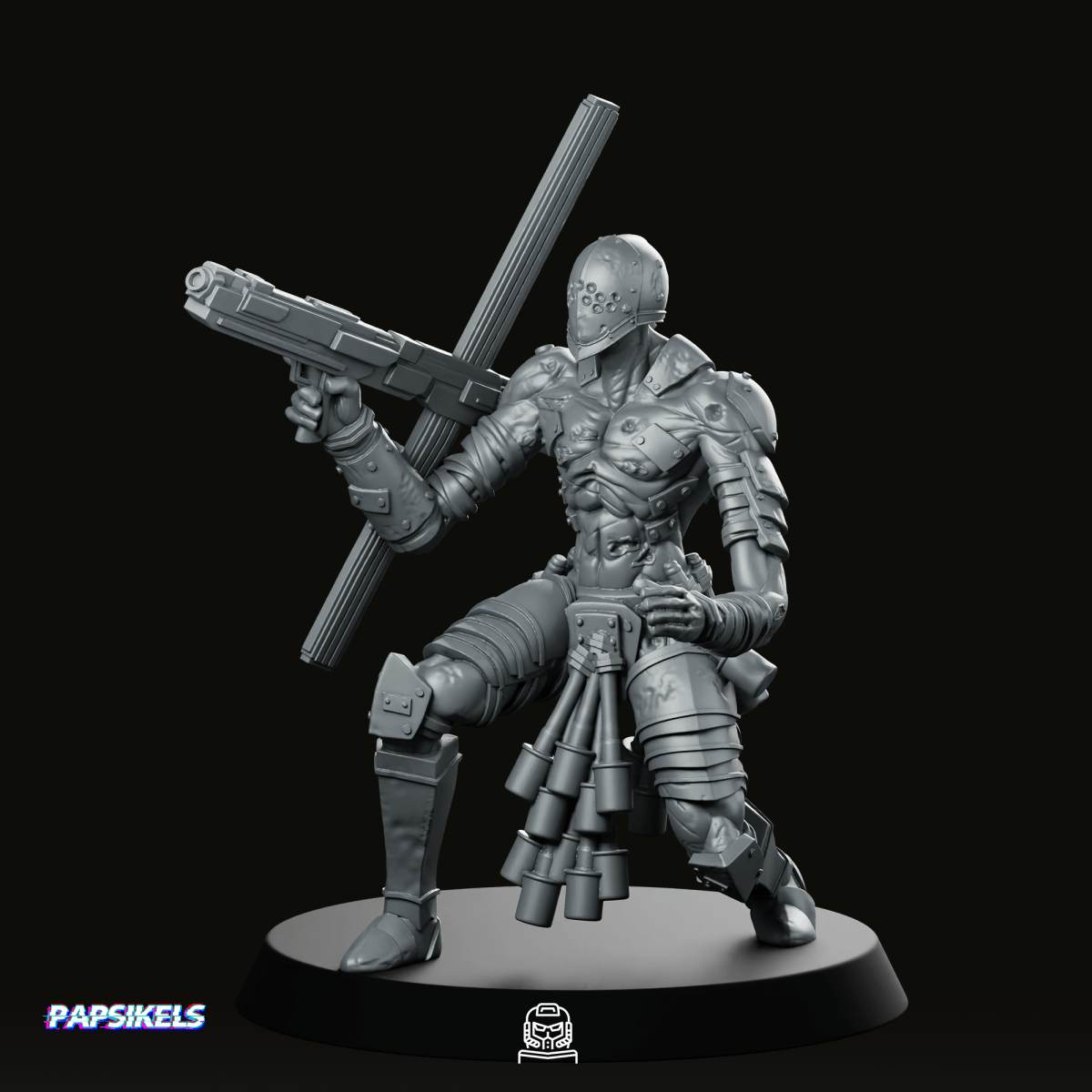 Nazarene Communicant Crouching Miniature - Papsikels Miniatures - We Print Miniatures