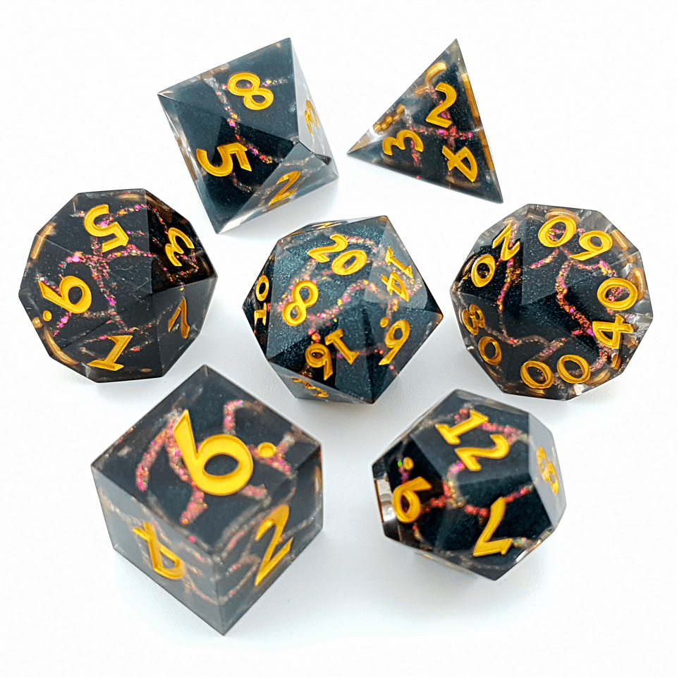 Nebulous Fracture | Art Core Dice | 7 Piece Set - Tabletop Dominion - We Print Miniatures