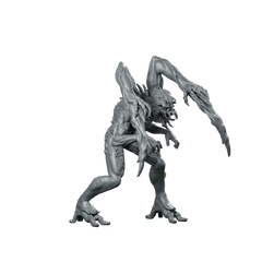 Necromorph Slasher 1 Miniature Horror Alien Mutant - Papsikels Miniatures - We Print Miniatures