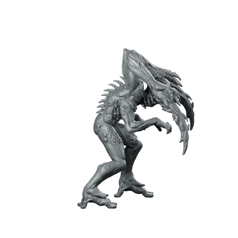 Necromorph Slasher 1 Miniature Horror Alien Mutant - Papsikels Miniatures - We Print Miniatures