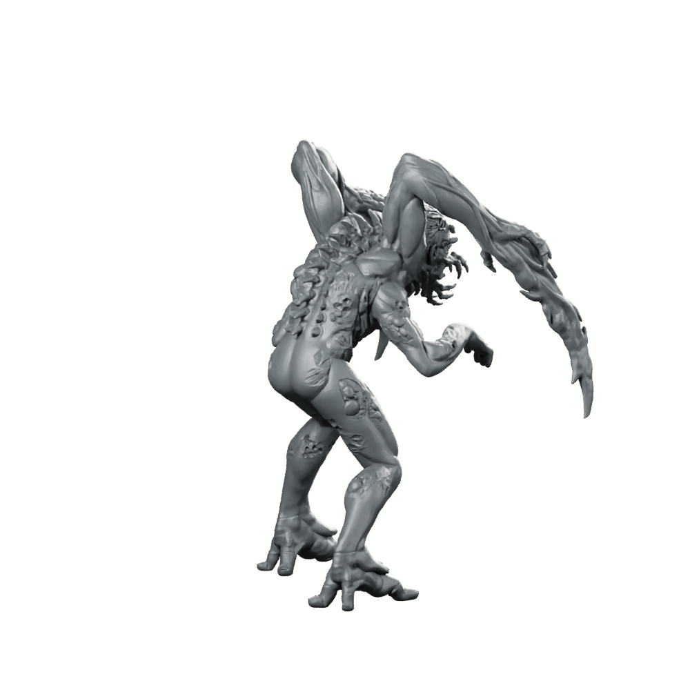 Necromorph Slasher 1 Miniature Horror Alien Mutant - Papsikels Miniatures - We Print Miniatures