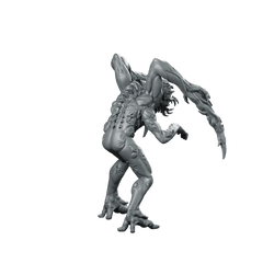 Necromorph Slasher 1 Miniature Horror Alien Mutant - Papsikels Miniatures - We Print Miniatures