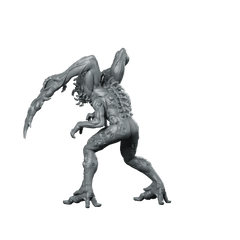 Necromorph Slasher 1 Miniature Horror Alien Mutant - Papsikels Miniatures - We Print Miniatures