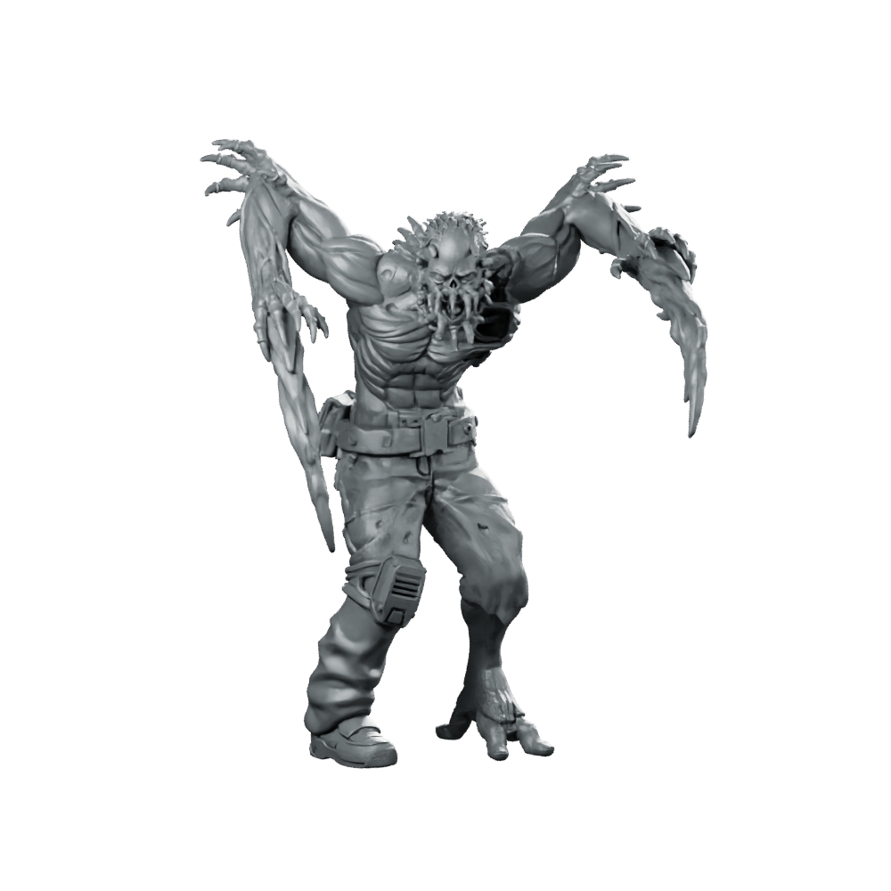 Necromorph Slasher 2 Miniature Sci - Fi Horror Alien - Papsikels Miniatures - We Print Miniatures
