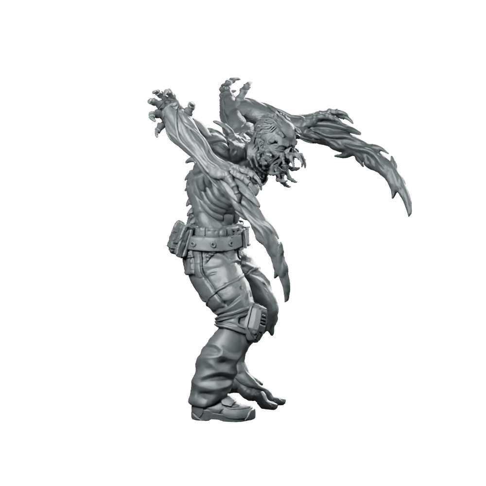 Necromorph Slasher 2 Miniature Sci - Fi Horror Alien - Papsikels Miniatures - We Print Miniatures