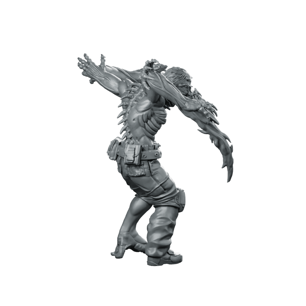 Necromorph Slasher 2 Miniature Sci - Fi Horror Alien - Papsikels Miniatures - We Print Miniatures