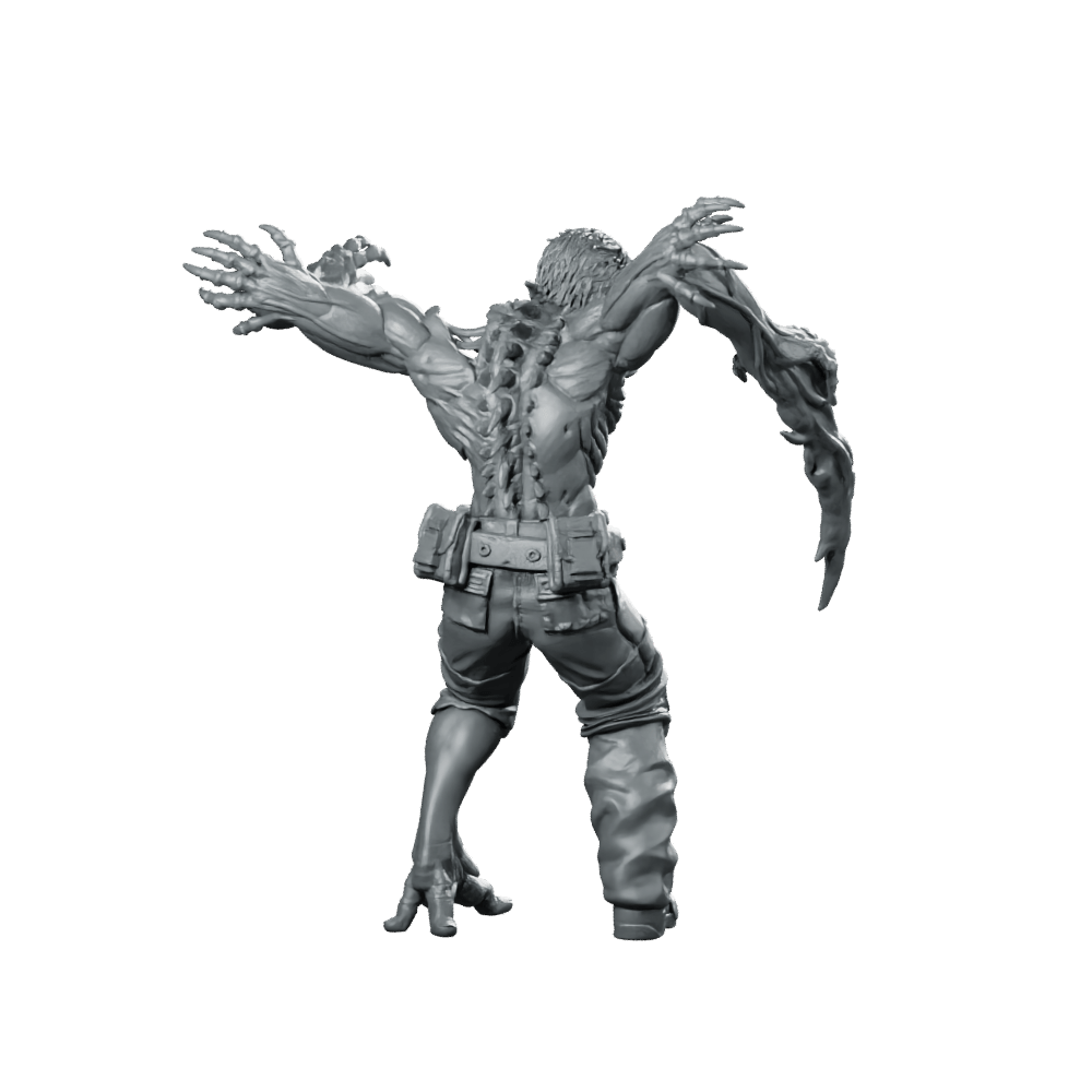 Necromorph Slasher 2 Miniature Sci - Fi Horror Alien - Papsikels Miniatures - We Print Miniatures