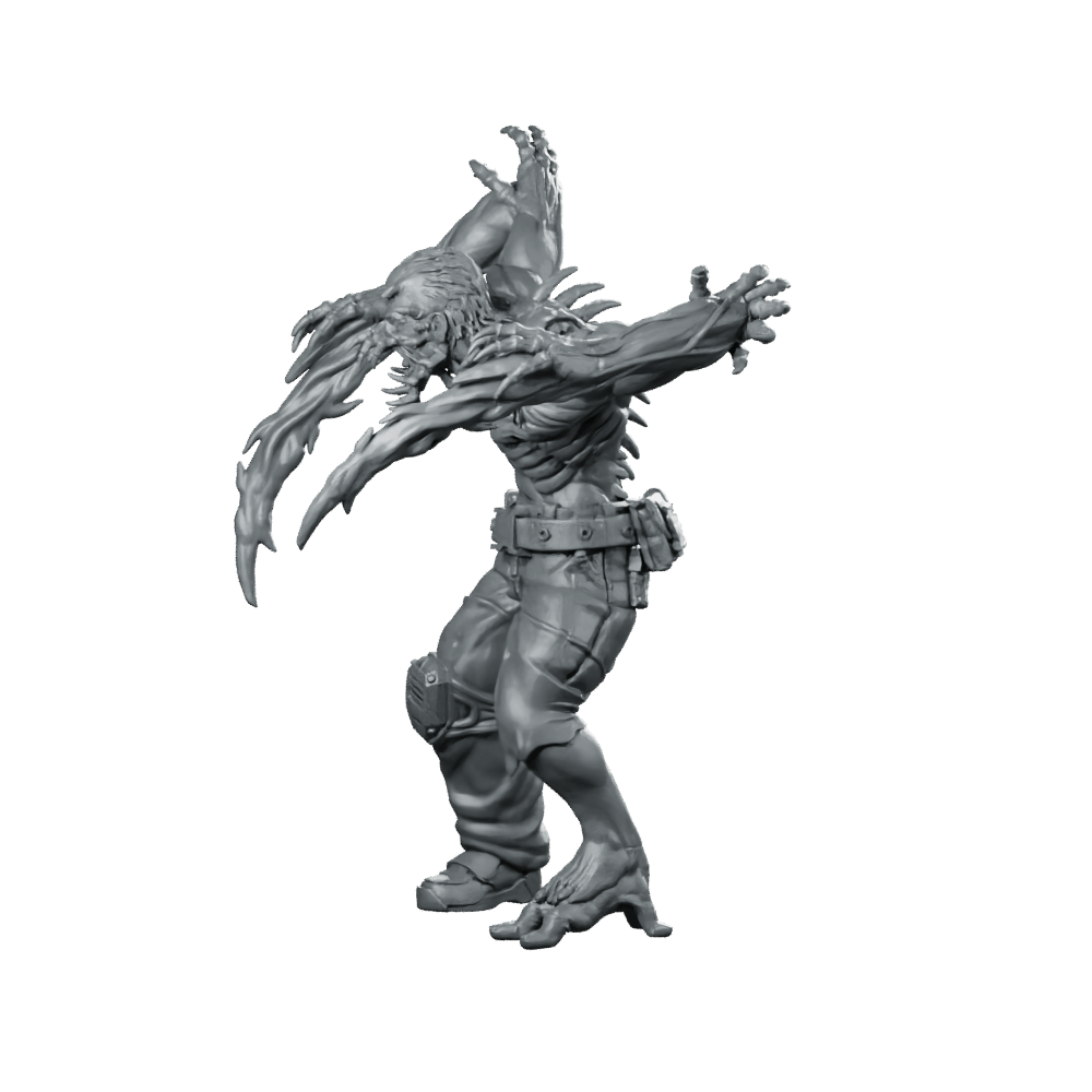 Necromorph Slasher 2 Miniature Sci - Fi Horror Alien - Papsikels Miniatures - We Print Miniatures