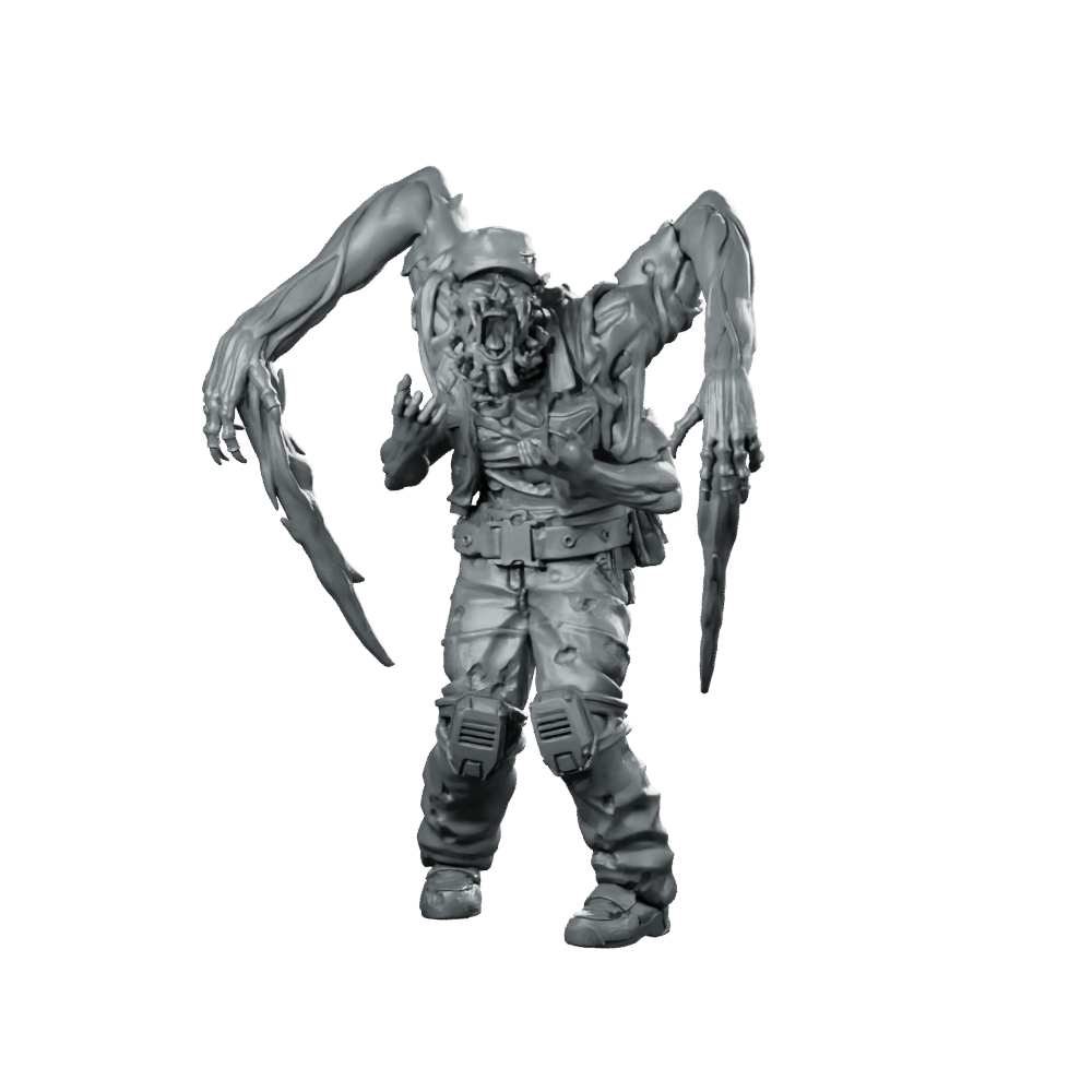 Necromorph Slasher 3 Miniature Sci - Fi Horror Alien - Papsikels Miniatures - We Print Miniatures