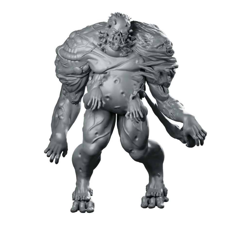 Necromorph Slasher 4 Miniature Horror Alien Brute - Papsikels Miniatures - We Print Miniatures