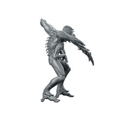 Necromorph Slasher 5 Miniature Alien Horror Creature - Papsikels Miniatures - We Print Miniatures