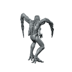 Necromorph Slasher 5 Miniature Alien Horror Creature - Papsikels Miniatures - We Print Miniatures