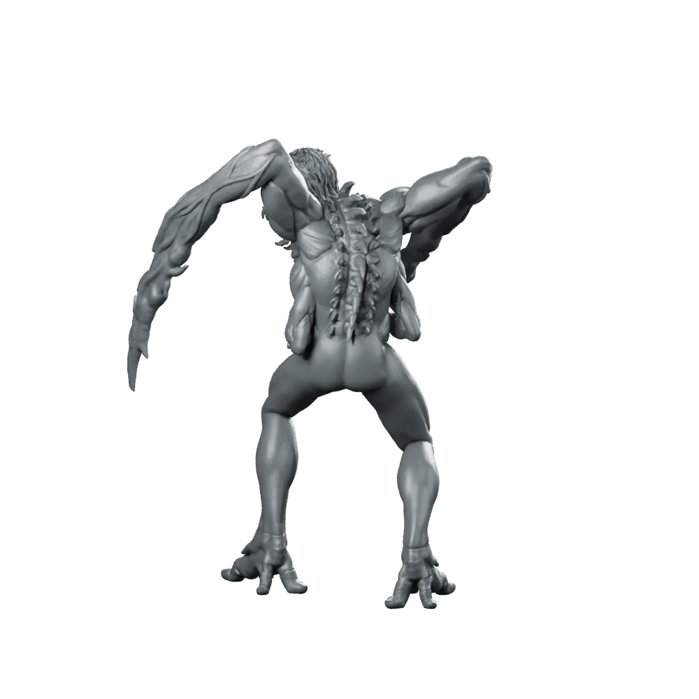 Necromorph Slasher 5 Miniature Alien Horror Creature - Papsikels Miniatures - We Print Miniatures