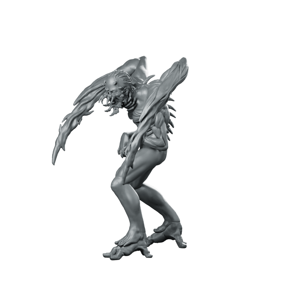 Necromorph Slasher 5 Miniature Alien Horror Creature - Papsikels Miniatures - We Print Miniatures