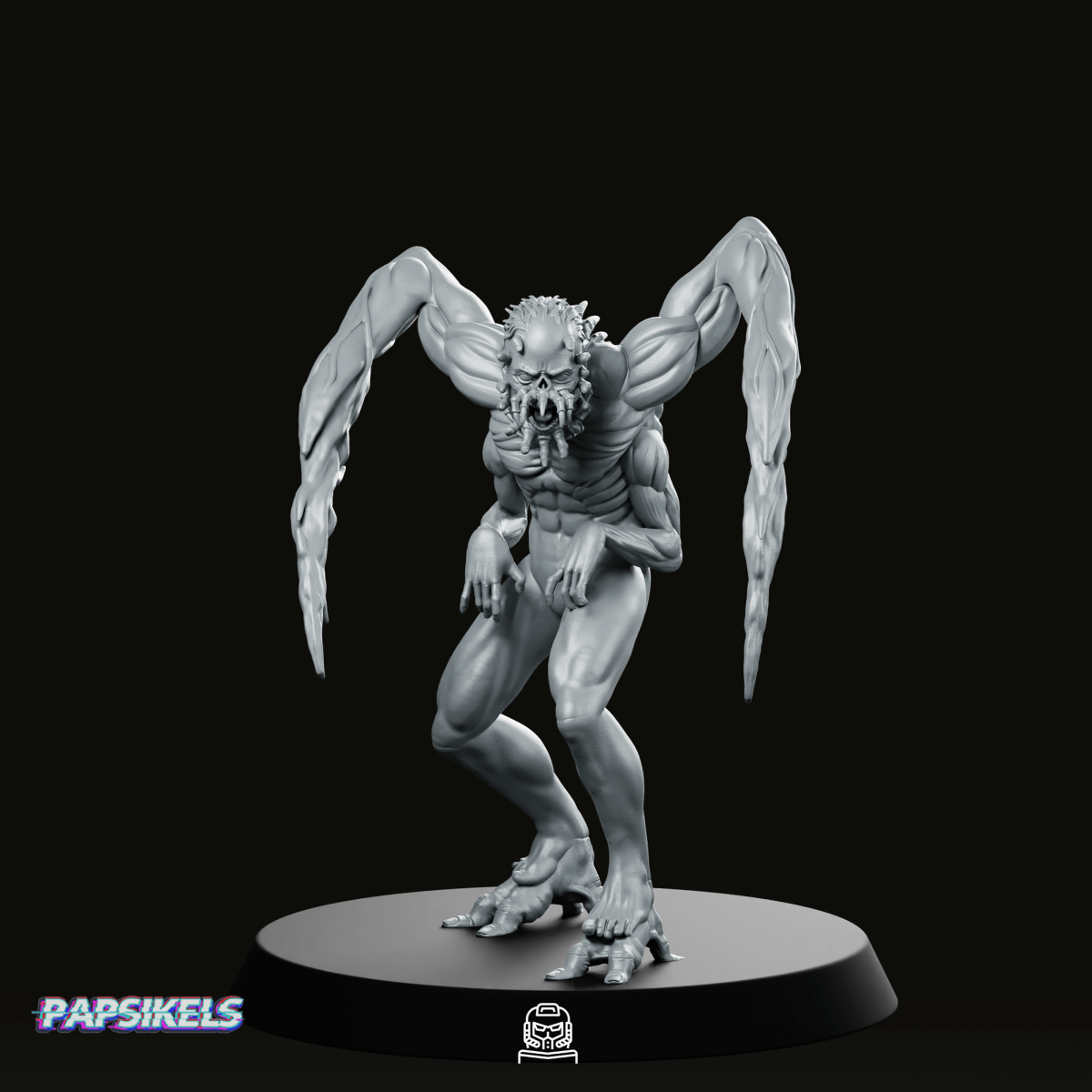 Necromorph Slasher 5 Miniature - Papsikels Miniatures - We Print Miniatures