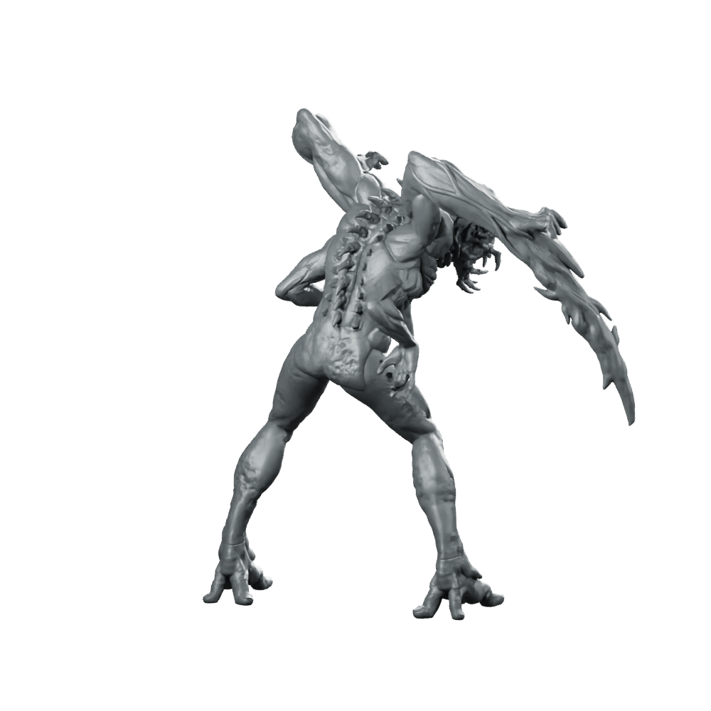 Necromorph Slasher 6 Miniature Sci - Fi Horror Alien - Papsikels Miniatures - We Print Miniatures