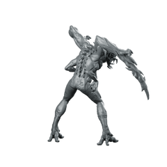 Necromorph Slasher 6 Miniature Sci - Fi Horror Alien - Papsikels Miniatures - We Print Miniatures