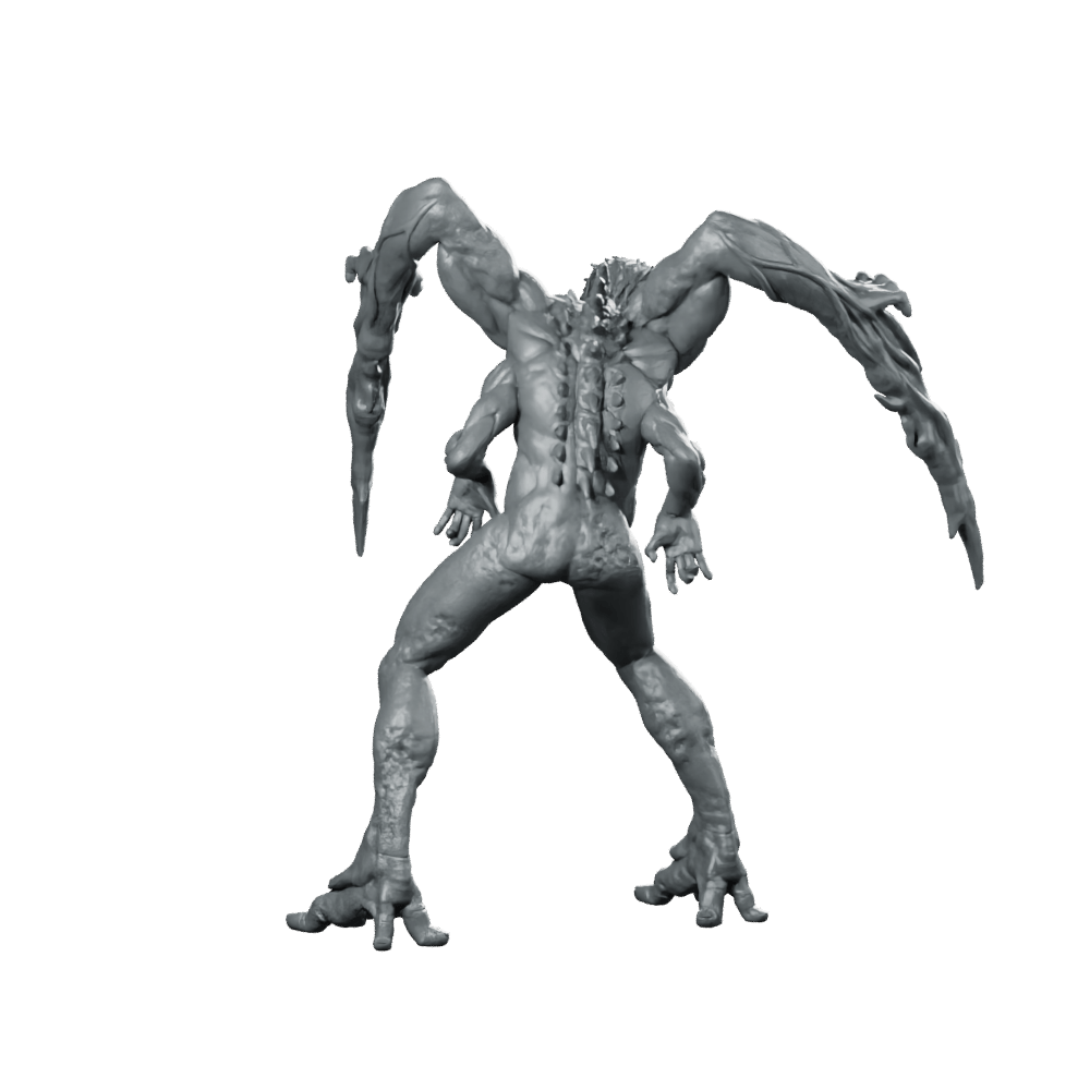 Necromorph Slasher 6 Miniature Sci - Fi Horror Alien - Papsikels Miniatures - We Print Miniatures