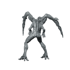 Necromorph Slasher 6 Miniature Sci - Fi Horror Alien - Papsikels Miniatures - We Print Miniatures