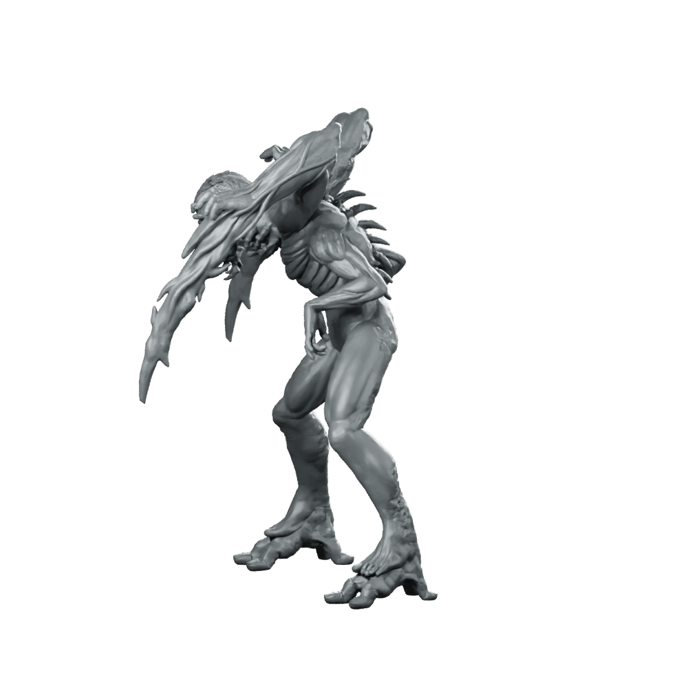 Necromorph Slasher 6 Miniature Sci - Fi Horror Alien - Papsikels Miniatures - We Print Miniatures