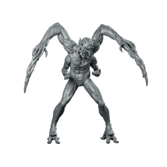 Necromorph Slasher 7 Miniature Sci - Fi Horror Alien - Papsikels Miniatures - We Print Miniatures