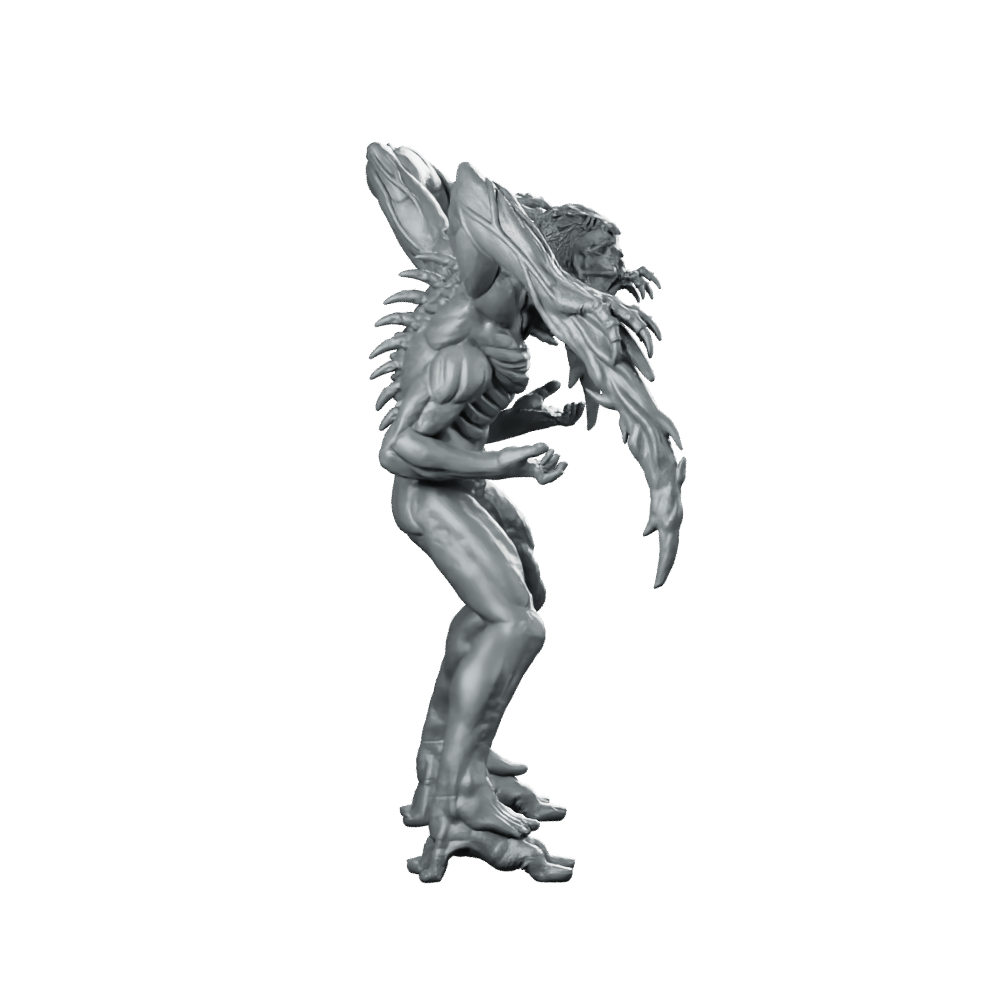 Necromorph Slasher 7 Miniature Sci - Fi Horror Alien - Papsikels Miniatures - We Print Miniatures