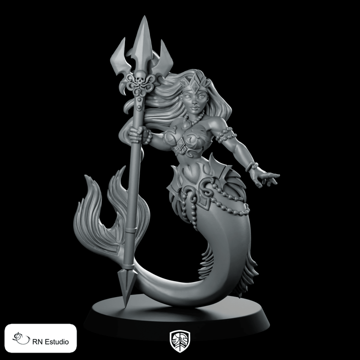 Neredia Miniature Mermaid Sea Siren Trident Hero