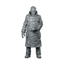 Nexus 6 Renegade Combat Replicant Miniature Cyberpunk Operative Miniature 360 Spin 01