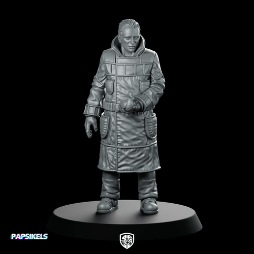 Nexus 6 Renegade Combat Replicant Miniature Cyberpunk Operative - Papsikels Miniatures - We Print Miniatures