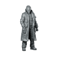 Nexus 6 Rogue Hijacker Replicant Miniature Cyberpunk Miniature 360 Spin 01