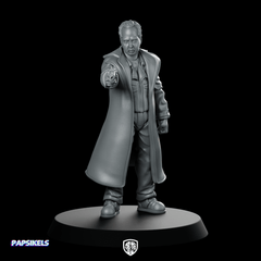 Nexus 6 Rogue Replicant Leader Miniature Cyberpunk Revolver - Papsikels Miniatures - We Print Miniatures
