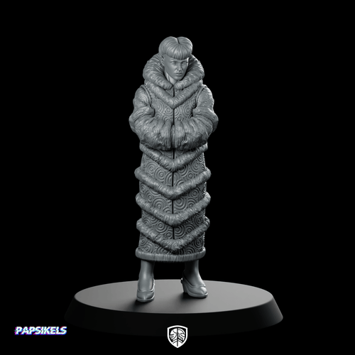 Nexus 7 Experimental Replicant 4 Miniature Fur - Coat - Papsikels Miniatures - We Print Miniatures