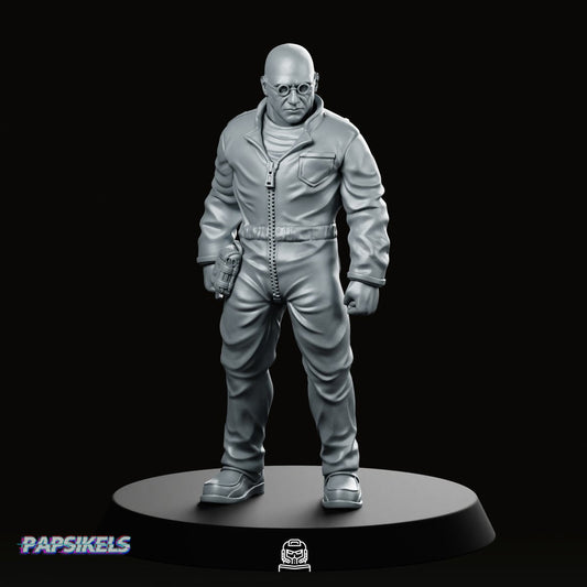 Nexus 8 Replicant Combat Medic Miniature - Papsikels Miniatures - We Print Miniatures